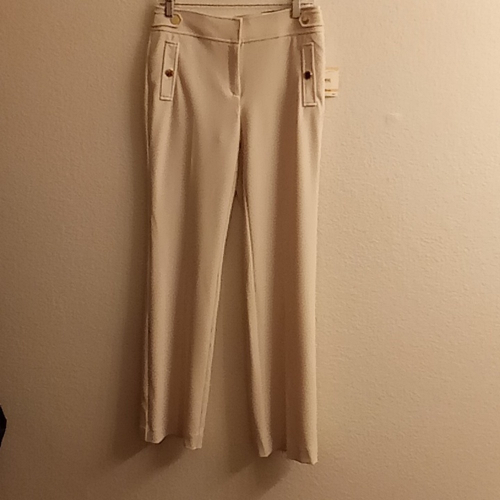 NEW ANNE KLEIN Office Career Minimalist Contemporary Sz 2 Oyster Shell Color A25